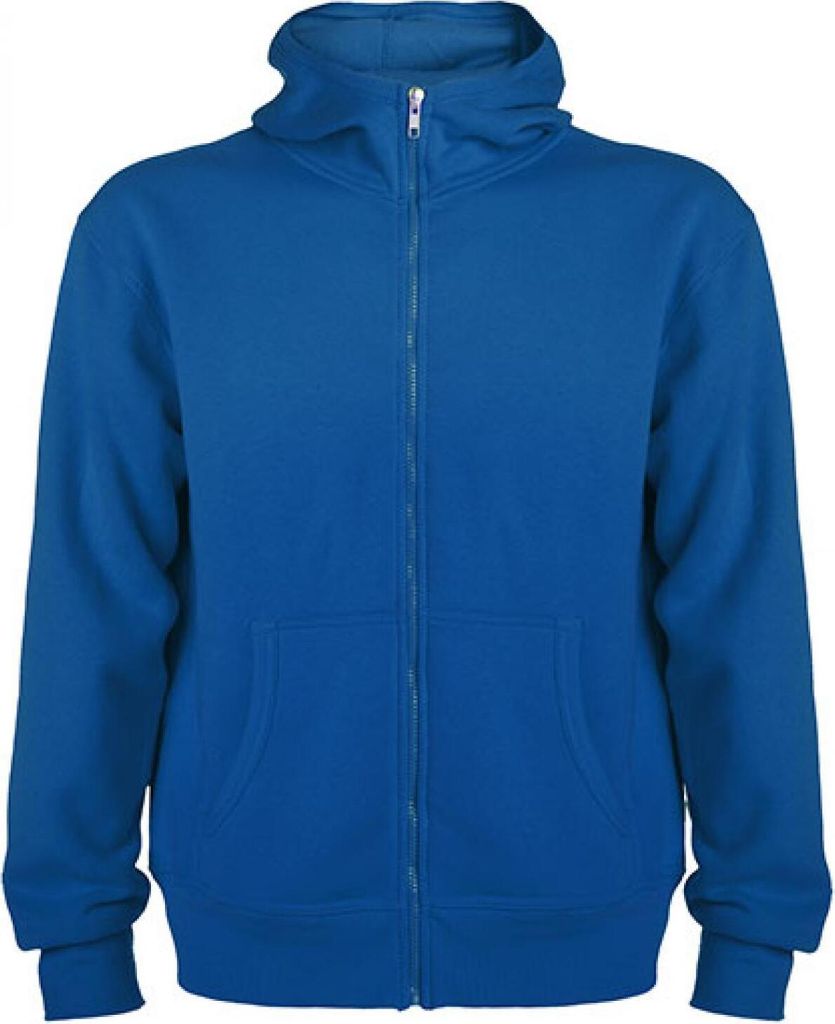 Roly CQ6421 | Herren Montblanc Hooded Sweatjacke - Farbe: Royal Blue 05 - Größe: XXL