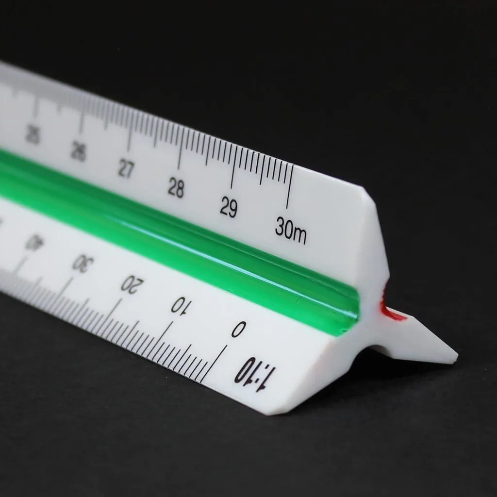 Règle pour plan d'architecte 30 cm - Échelles métriques professionnelles