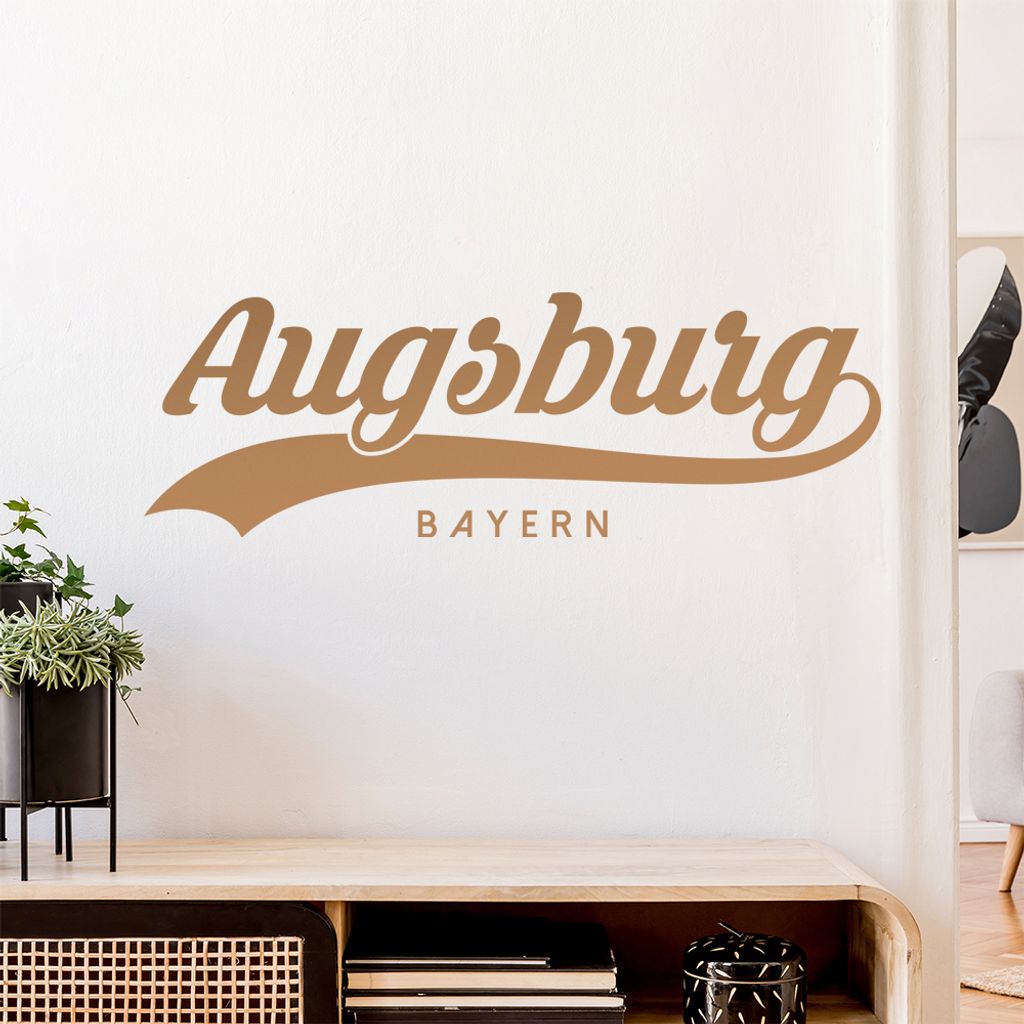Augsburg Bayern Wandtattoo Wandaufkleber Wall Sticker - Dekoration, Küche, Wohnzimmer, Schlafzimmer, Badezimmer