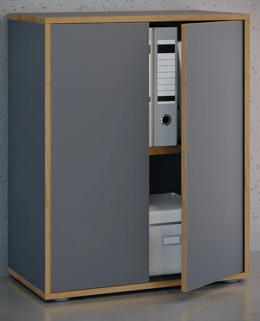 Offerta Armadio Salia Antracite 74x60x33 | Robusto e Facile da Montare - 3