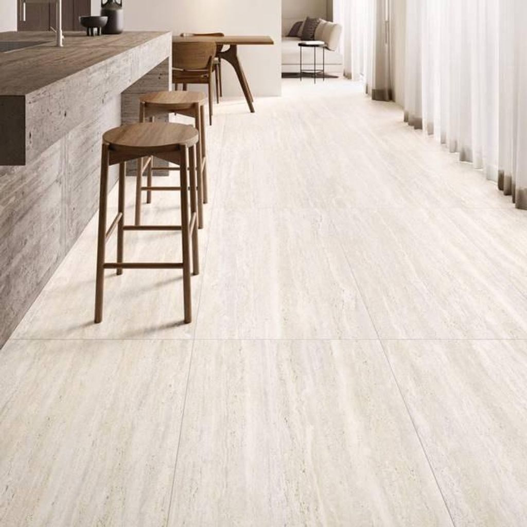 CASA39 Fliesen Travertin Weiss 60x60 cm Supergres Astrum