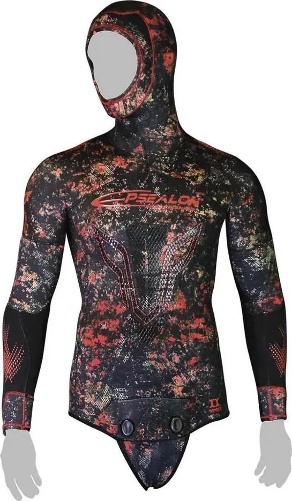Veste Epsealon Demoskin 3mm avec camouflage multicolore pour la plongée