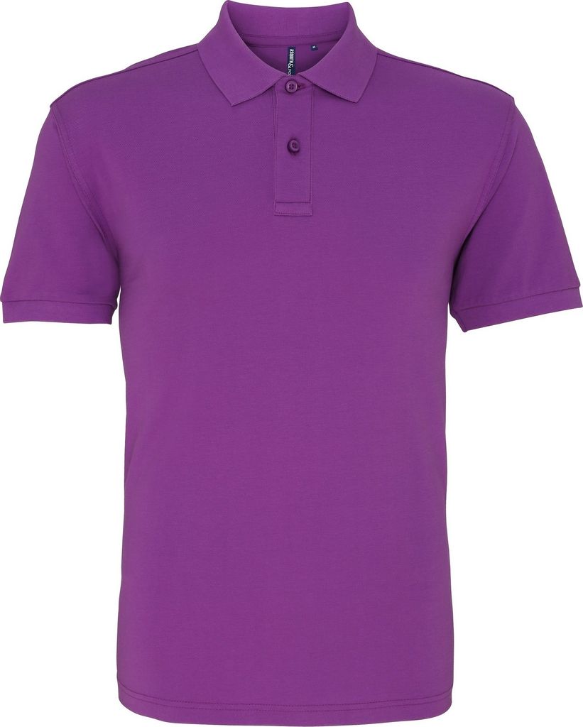 Asquith & Fox Herren Polo-Shirt, Kurzarm RW3471 (S) (Orchidee)