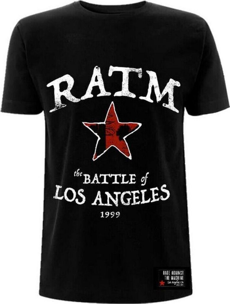 Rage Against the Machine - "Battle" T-Shirt für Herren/Damen Uni RO8721 (S) (Schwarz)