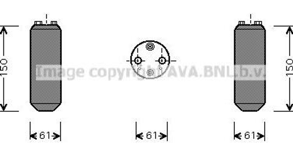 AVA DND255 Trockner, Klimaanlage OE 7812A095 kompatibel mit L200, Pajero, Almera, Frontera B
