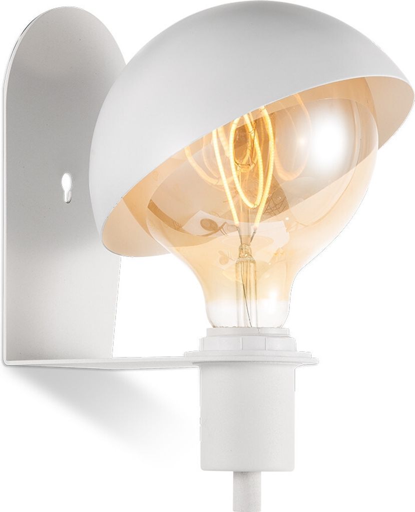 Wandlampe DYNA weiß - E27 - beweglicher Schirm