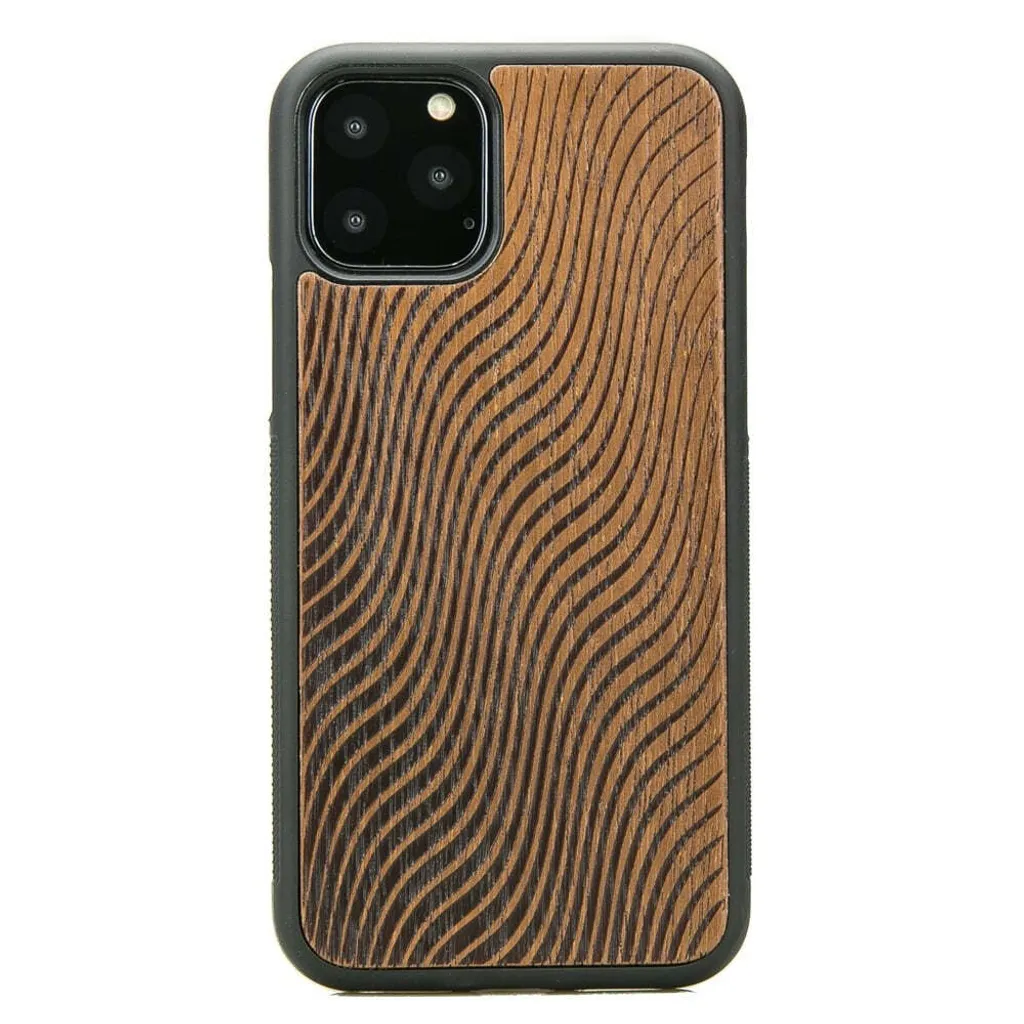 Custodia Legno iPhone 11 Pro Bewood Merbauwellen - Scelta Top