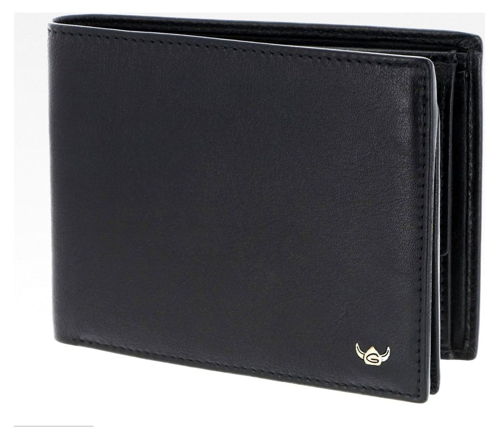 Leder Geldbörse Dublin RFID Schutz Scheintasche 1154 Schwarz