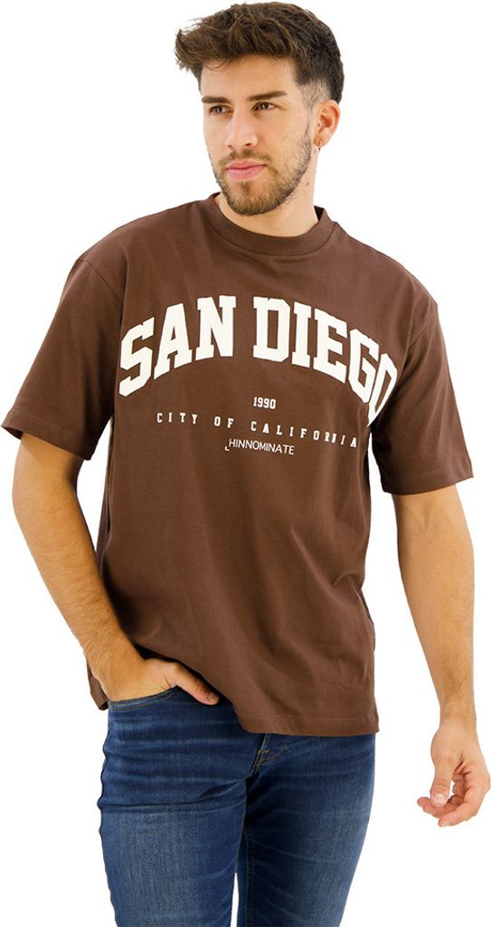 Hinnominate Hmabw01913 Kurzarm-t-shirt Braun XS-S Mann Braun XS-S