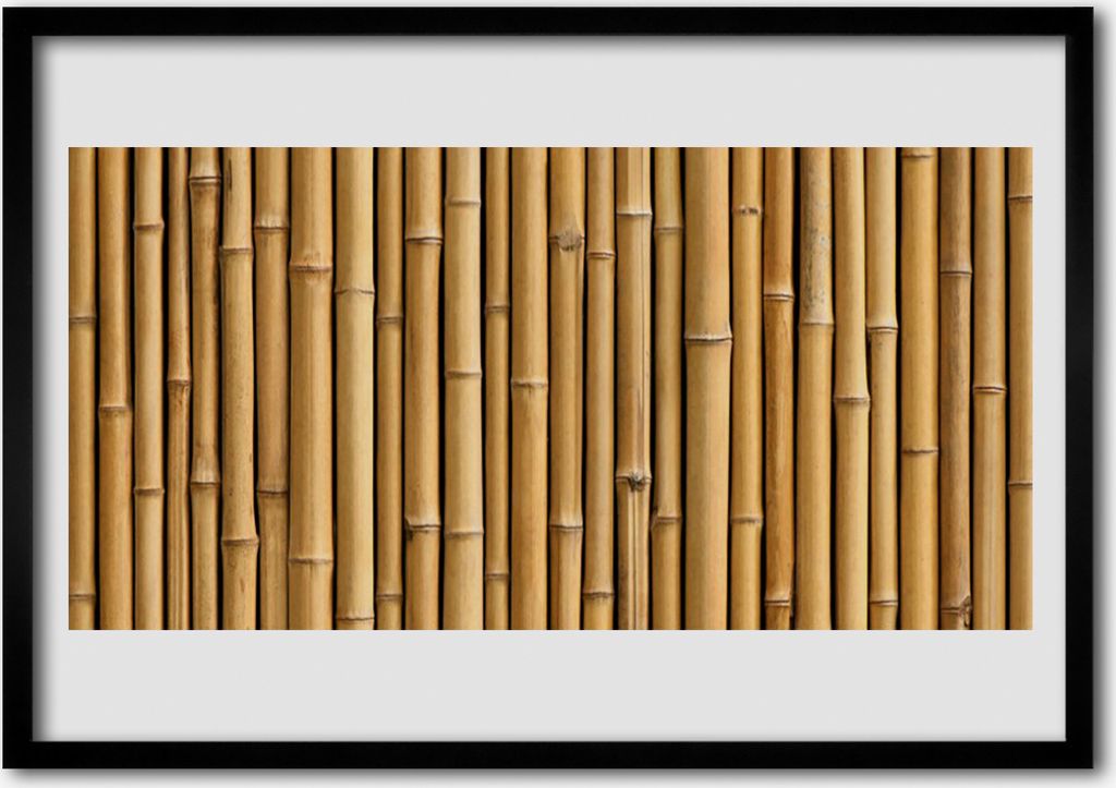 Bild 70x50 MDF-Rahmen Wandkunst Bambuspflanze Natur