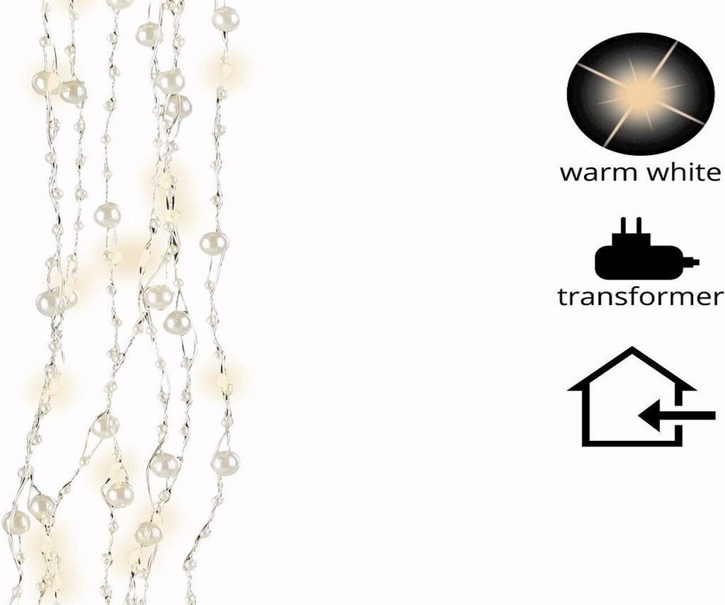 LED Perlenbündel micro batteriebetrieben 1,2 m L 90 Lämpchen