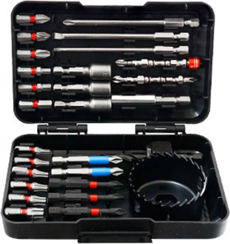 27 PCS Drill Bit Set Schlagschrauber Bits und Schraubendreher Bits Set für Schraubendreher und Holz Metall Zement Bohren mit Storage Case