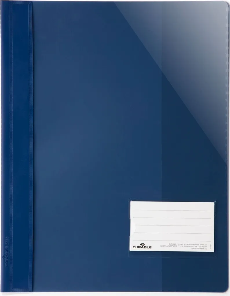 Offerta 25 Pezzi DURABLE 269007 Blu - Cartelline A4 Larghe per Ufficio