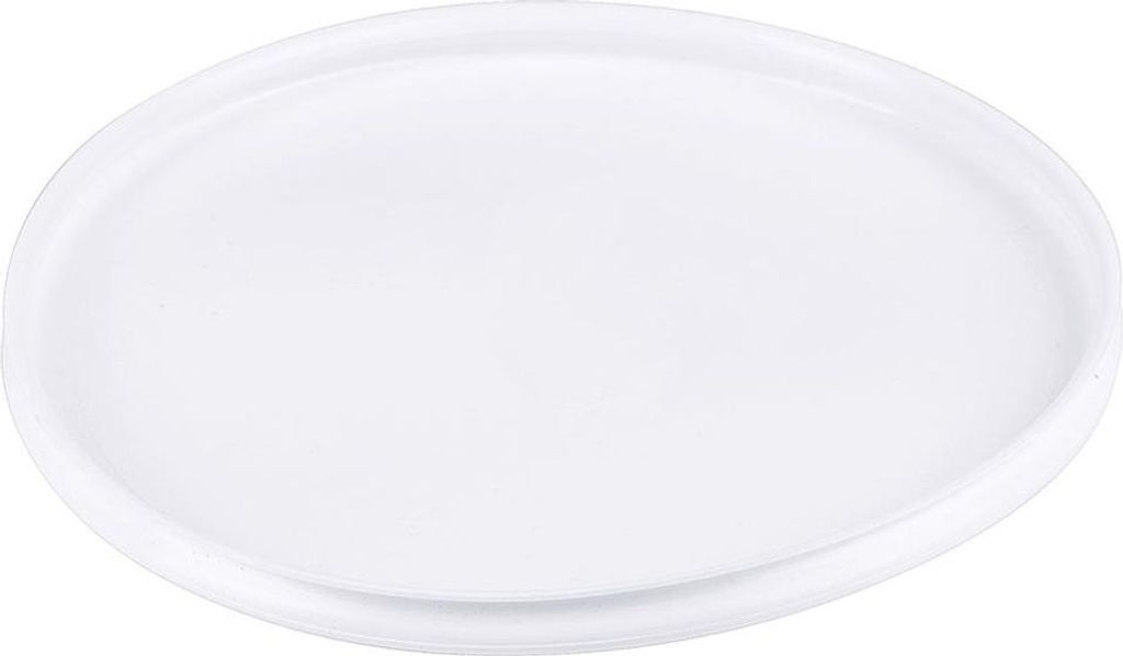 Contacto Deckel zu Glasschale Ø 170 mm - weißes Polyethylen, passgenau, robust, leicht zu reinigen