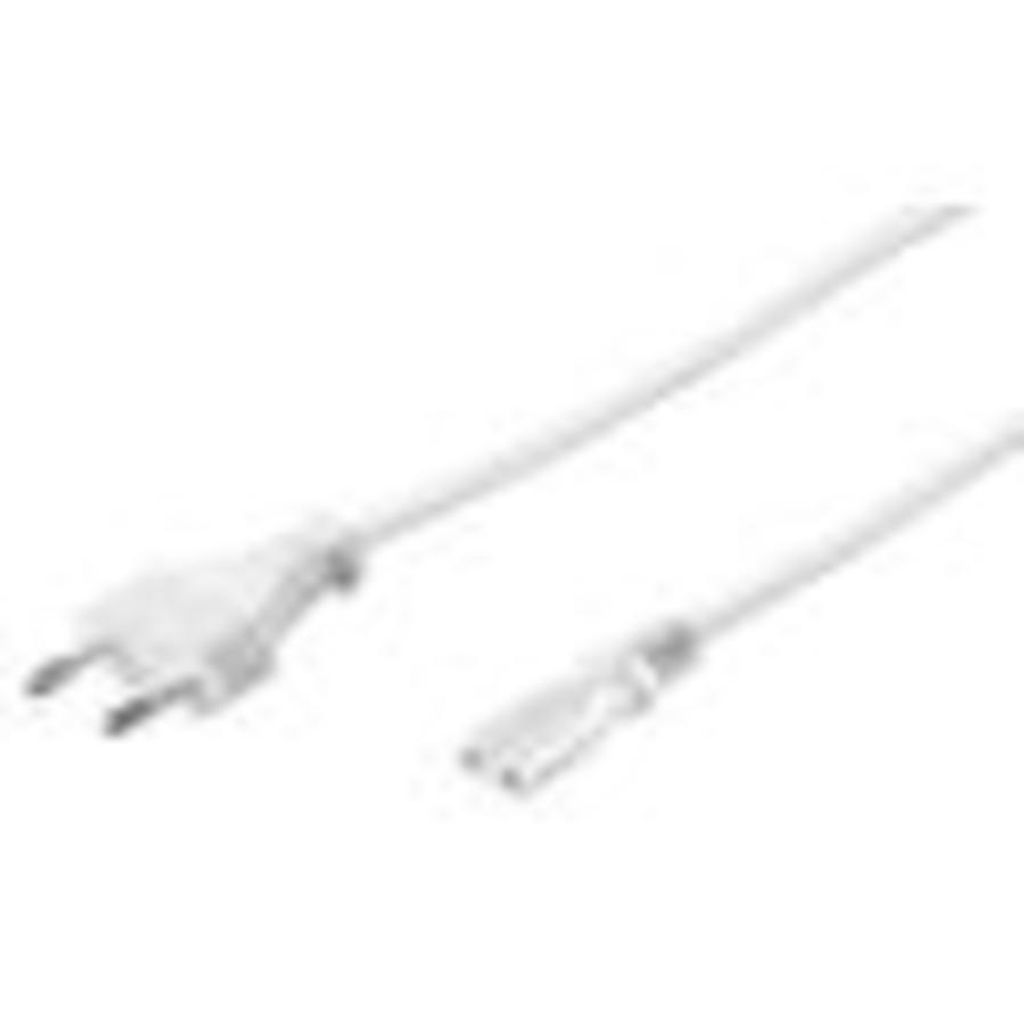 Câble de raccordement fiche européenne, 1,5 m, blanc Image du produit 