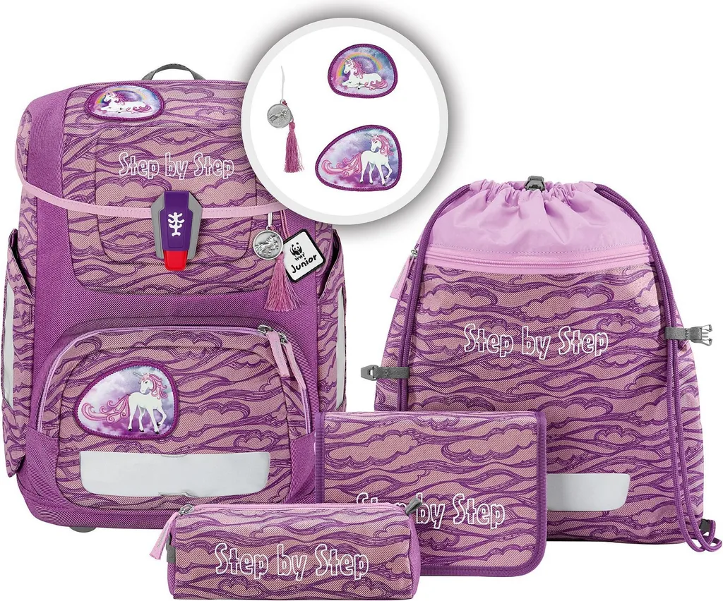Évitez le Mal de Dos avec ce Cartable Ergonomique Licorne Set 5 Pièces