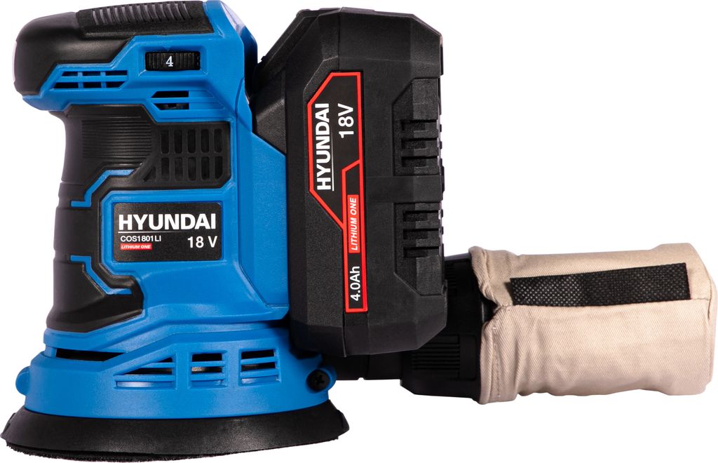 HYUNDAI Akku-Exzenterschleifer COS1801LI SET (18V, 1 x 4.0 Produktbild 