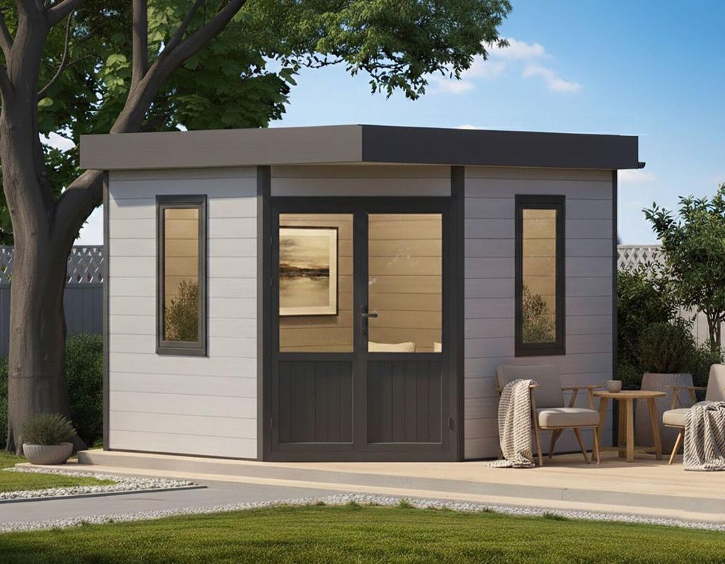 WPC 5-Eck Gartenhaus Modell Style Classic Produktbild 