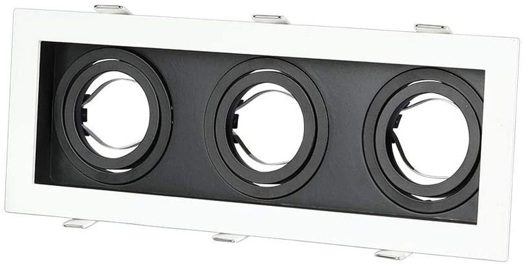 V-TAC LED-Spotleuchte - Einbauleuchte - GU10 - IP20 - Wei + Schwarz