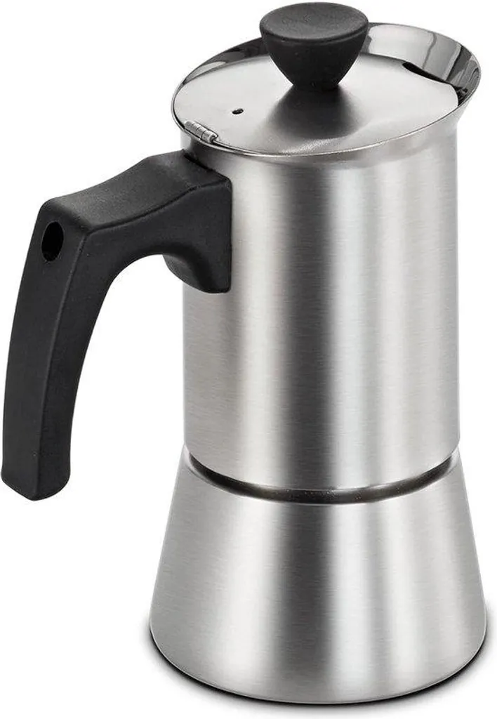 Machine à expresso induction 4 tasses en inox - Cafetière italienne haut de gamme