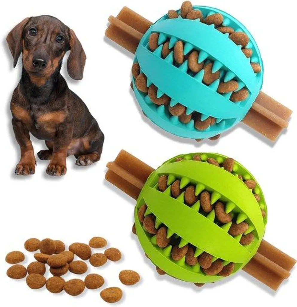 Jouet interactif pour chien puzzle 6 cm bleu et vert spécial petit chien