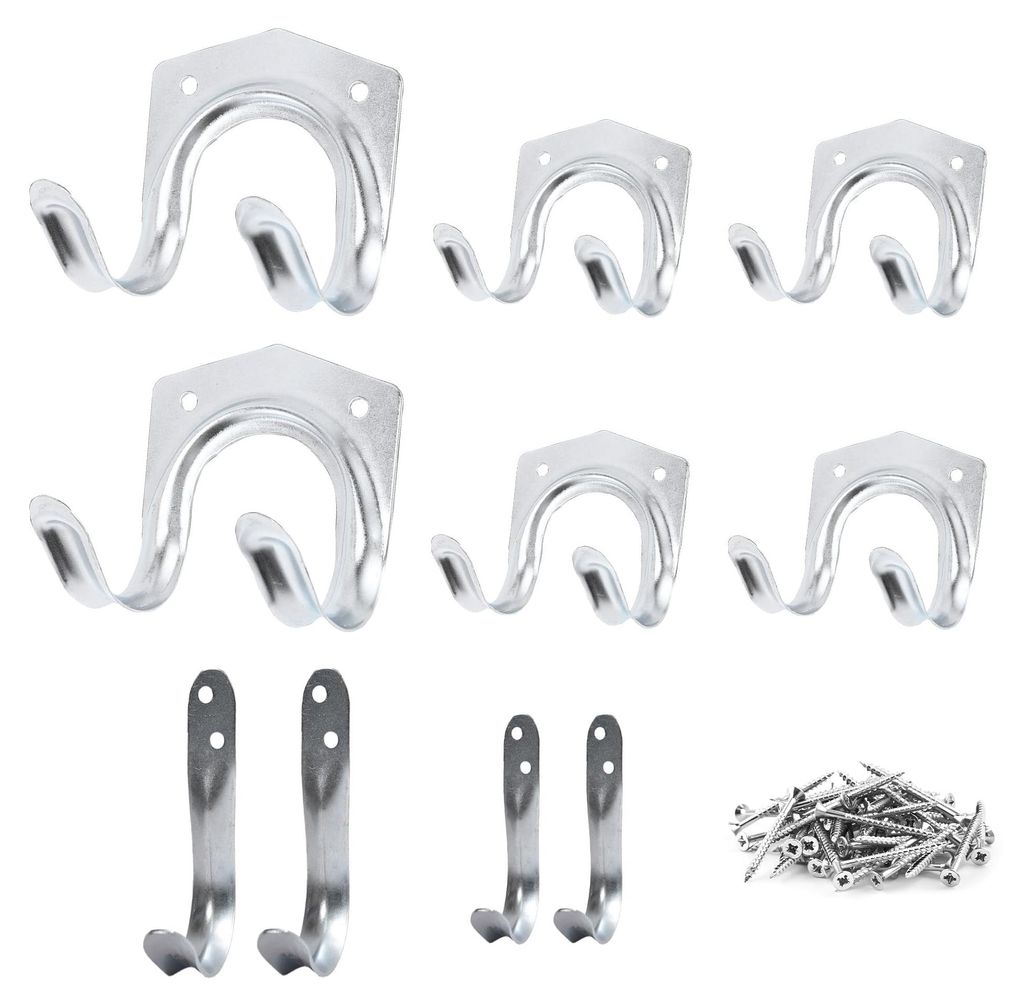 Omgoods - Set van 10 Garage Haken voor Gereedschap en Productafbeelding 