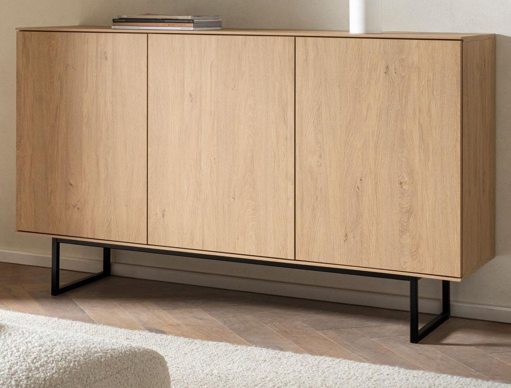 Sideboard "Breda" in Stone Eiche Kommode 150 x 90 cm, mit Produktbild 