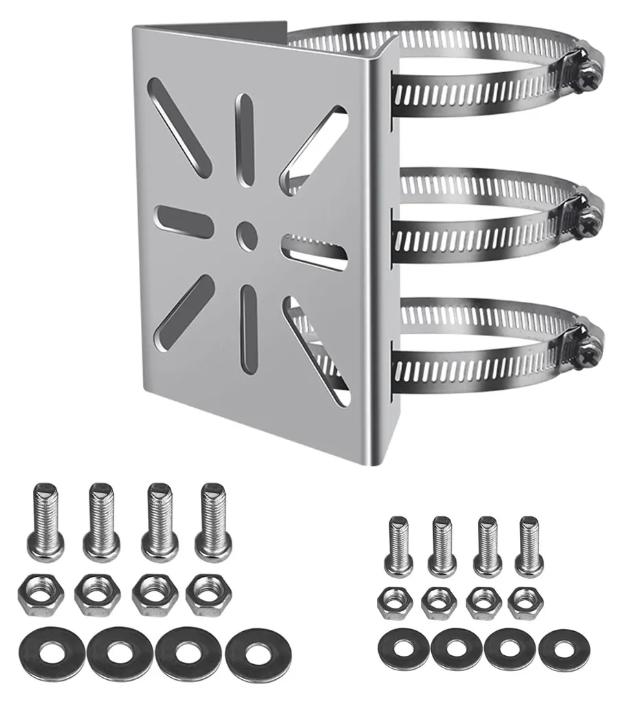 Support de Montage Vertical pour Caméra Extérieure sur Mât ou Poteau
