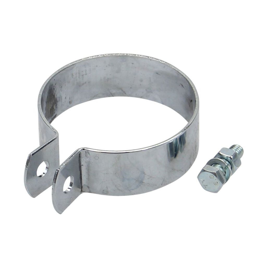 Schelle Endschalldämpfer chrom 75 mm Universal Mofa Moped Mokick