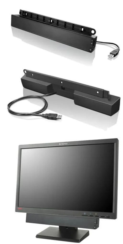 Barre de son Lenovo 0A36190 USB enceinte compacte PC portable noir
