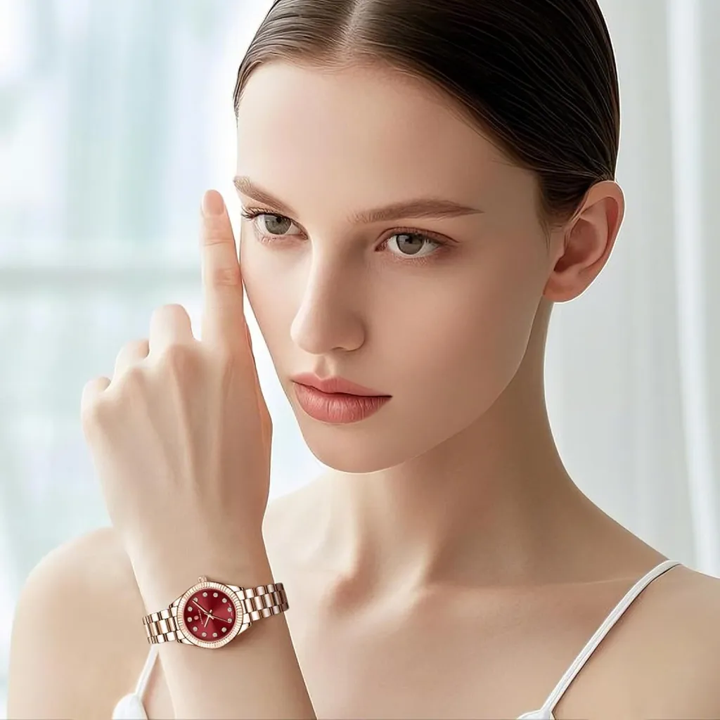 Orologio Donna Acciaio 30mm - Ricordi Preziosi e Cristalli 5ATM - 3