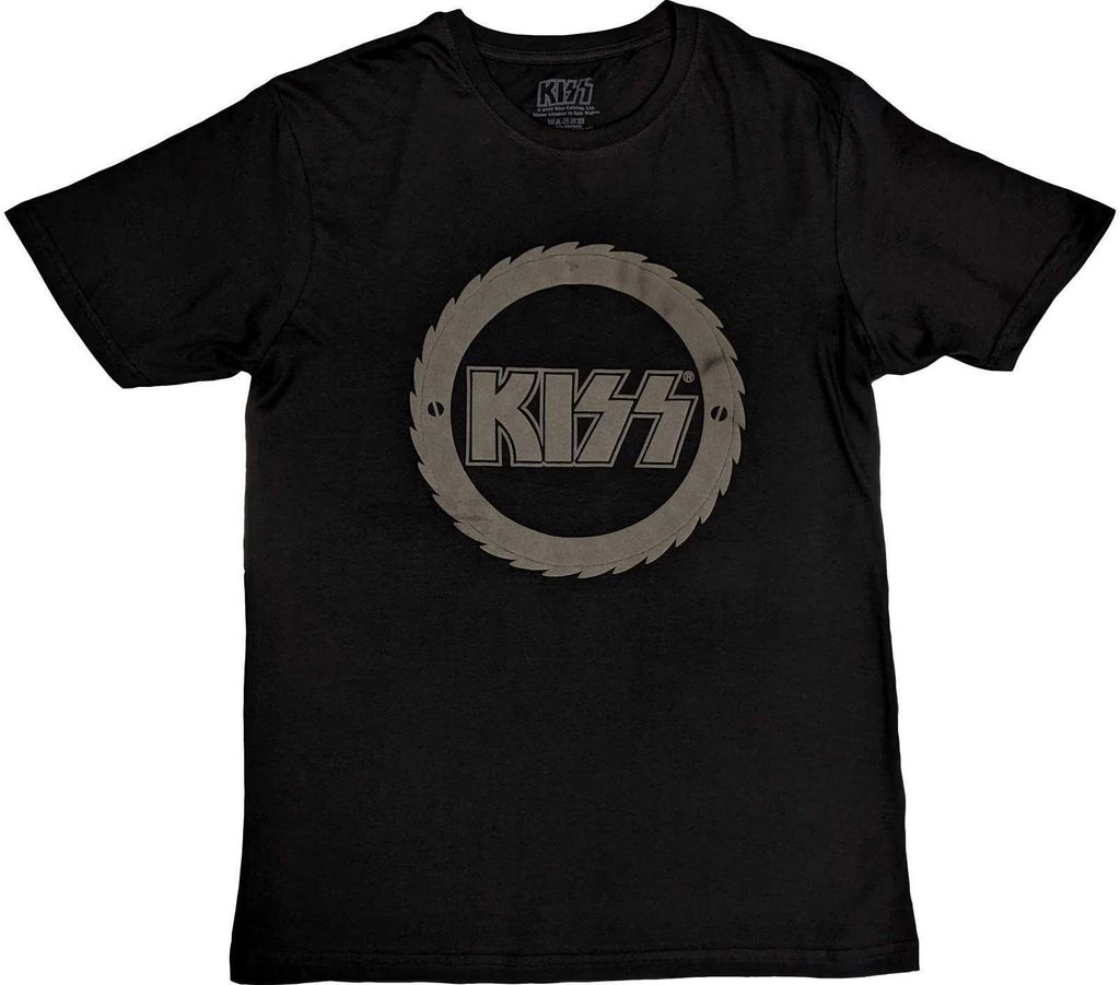 Kiss - T-Shirt Logo für Herren/Damen Uni RO2793 (M) (Schwarz)