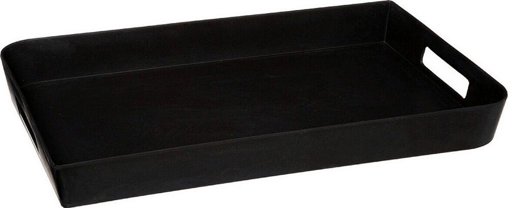 Serviertablett aus Melamin Five® - Schwarz Produktbild 