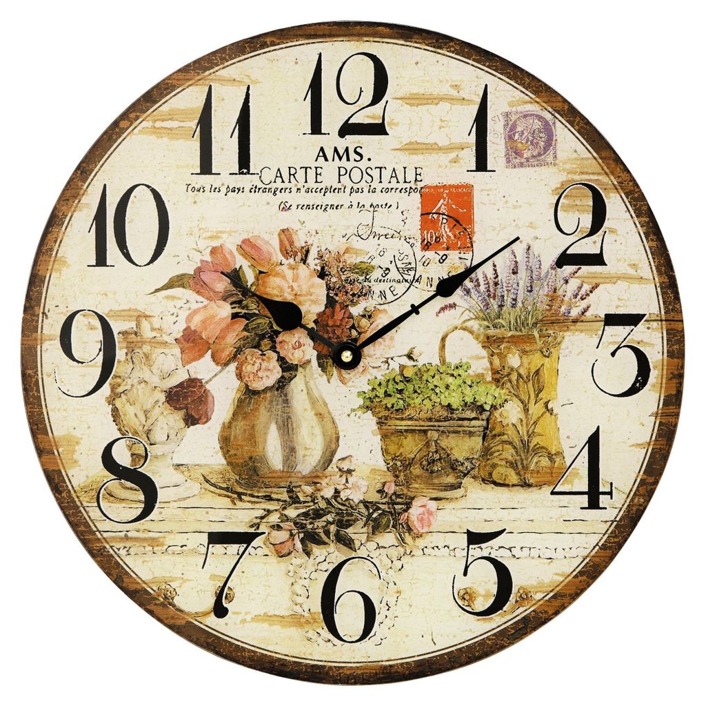 AMS Quarz-Wanduhr, Quarzwerk, D40x3cm, 9466 Produktbild 