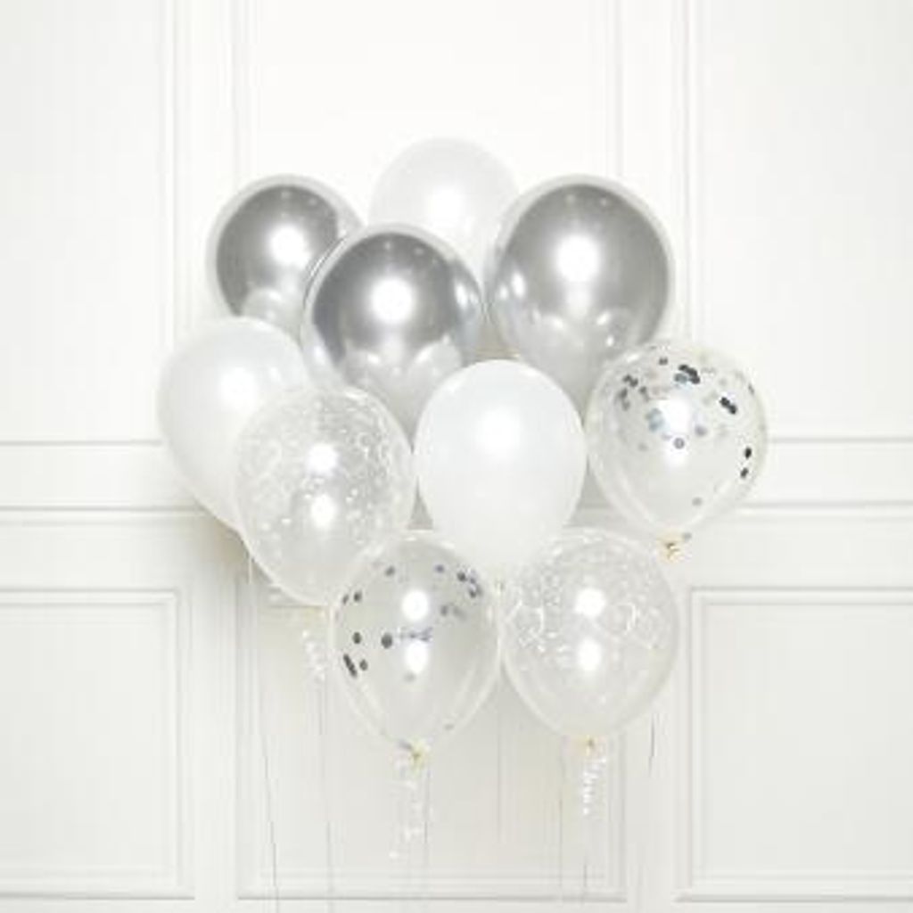 DIY Ballonboeket Zilver Productafbeelding 