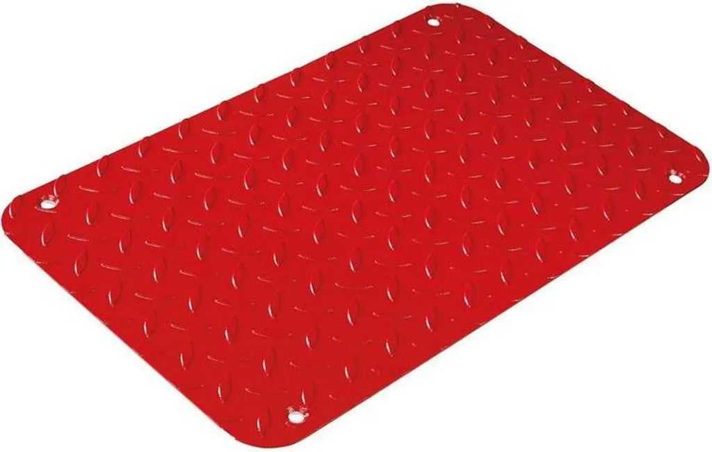 Plaque antidérapante BIKE LIFT 550x340mm rouge pour pont élévateur