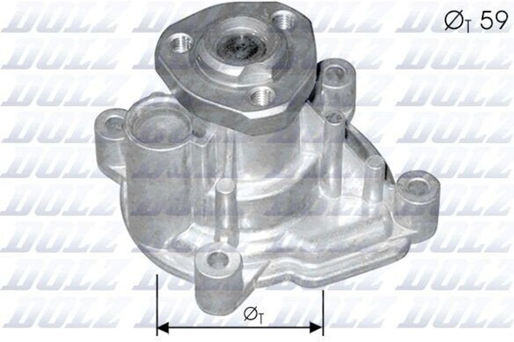 DOLZ Kühlmittelpumpe Wasserpumpe für VW Golf V Schrägheck (1K1) A218
