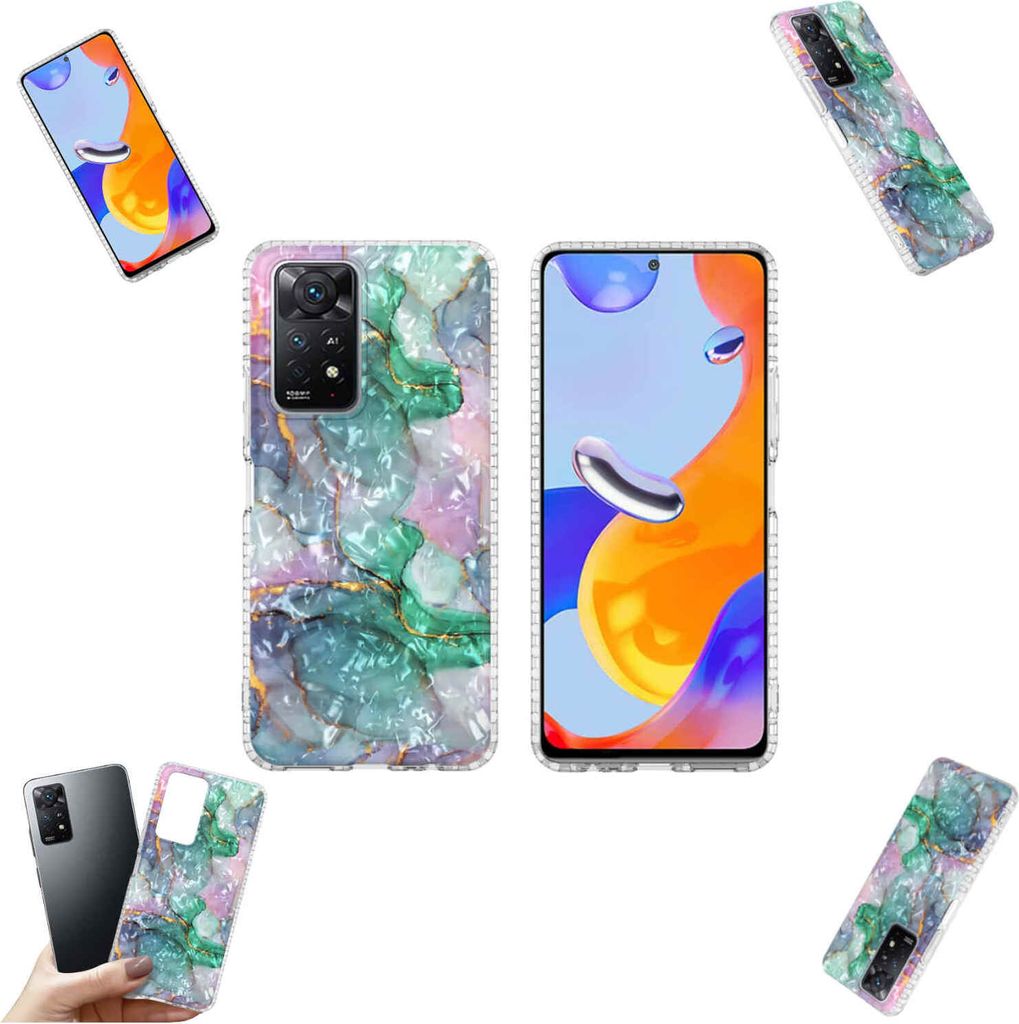 Für Xiaomi Redmi Note 11 Pro 5G Silikon Handy Tasche TPU Muster 7 Hülle Etuis