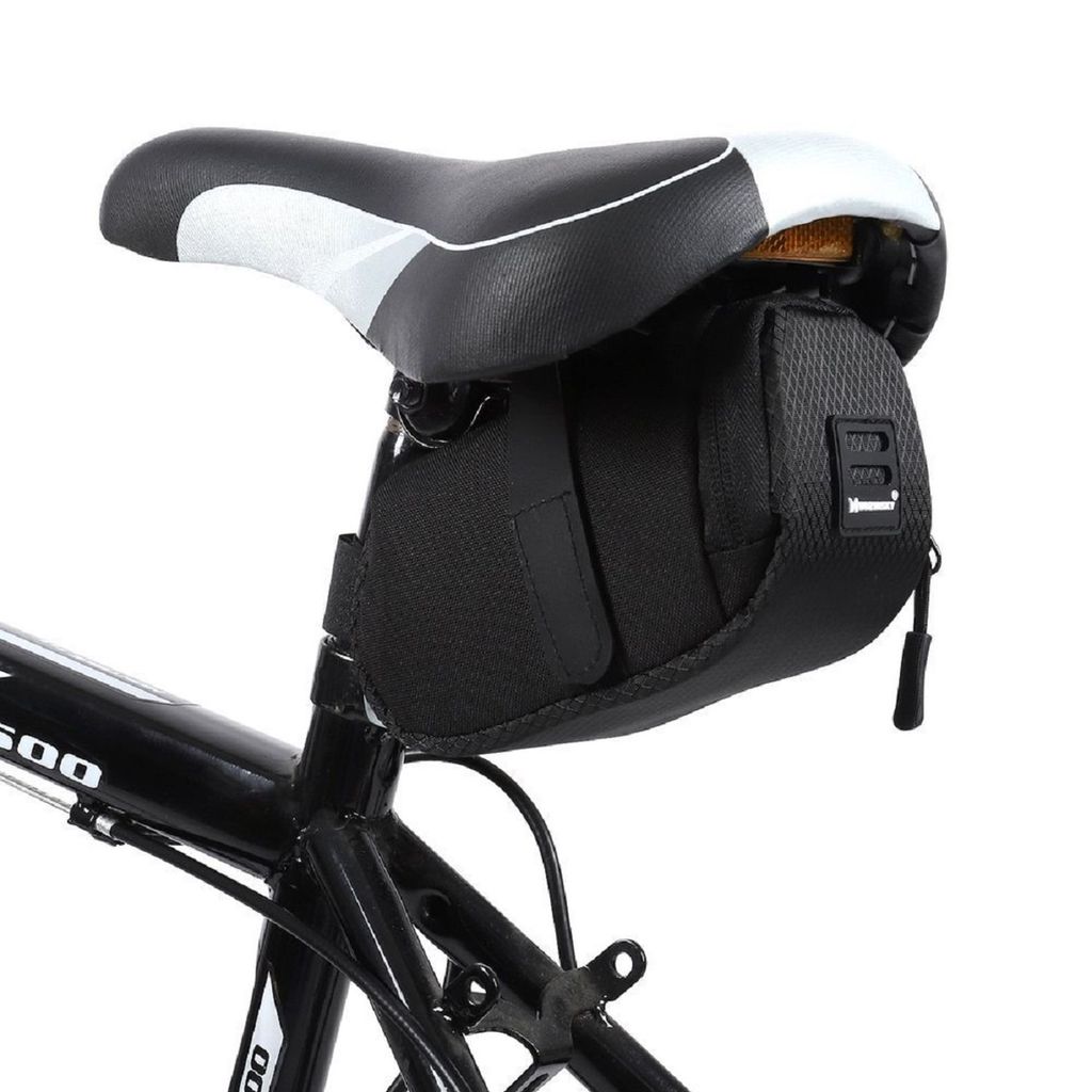 Fahrrad Satteltasche Fahrrad Sitztasche Fahrrad Sitztasche Radfahren  Sitztasche unter Sitztasche Mini Satteltasche (schwarz)