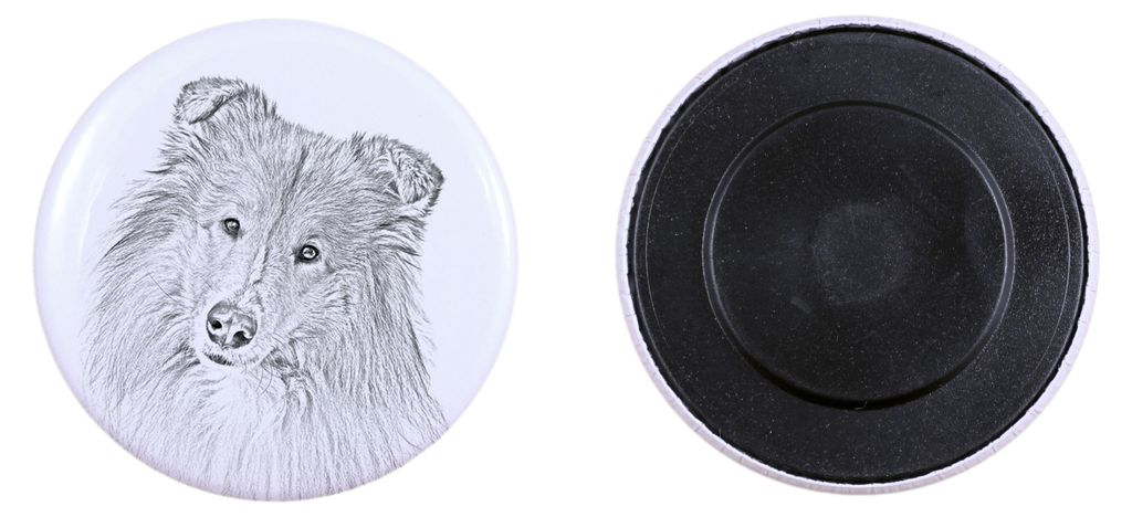 Chihuahua Kurzhaar Magnet mit einem Hundepfotenabdruck, außergewöhnlich leicht, starker Magnet, handgefertigtes Produkt der Marke Art-Dog