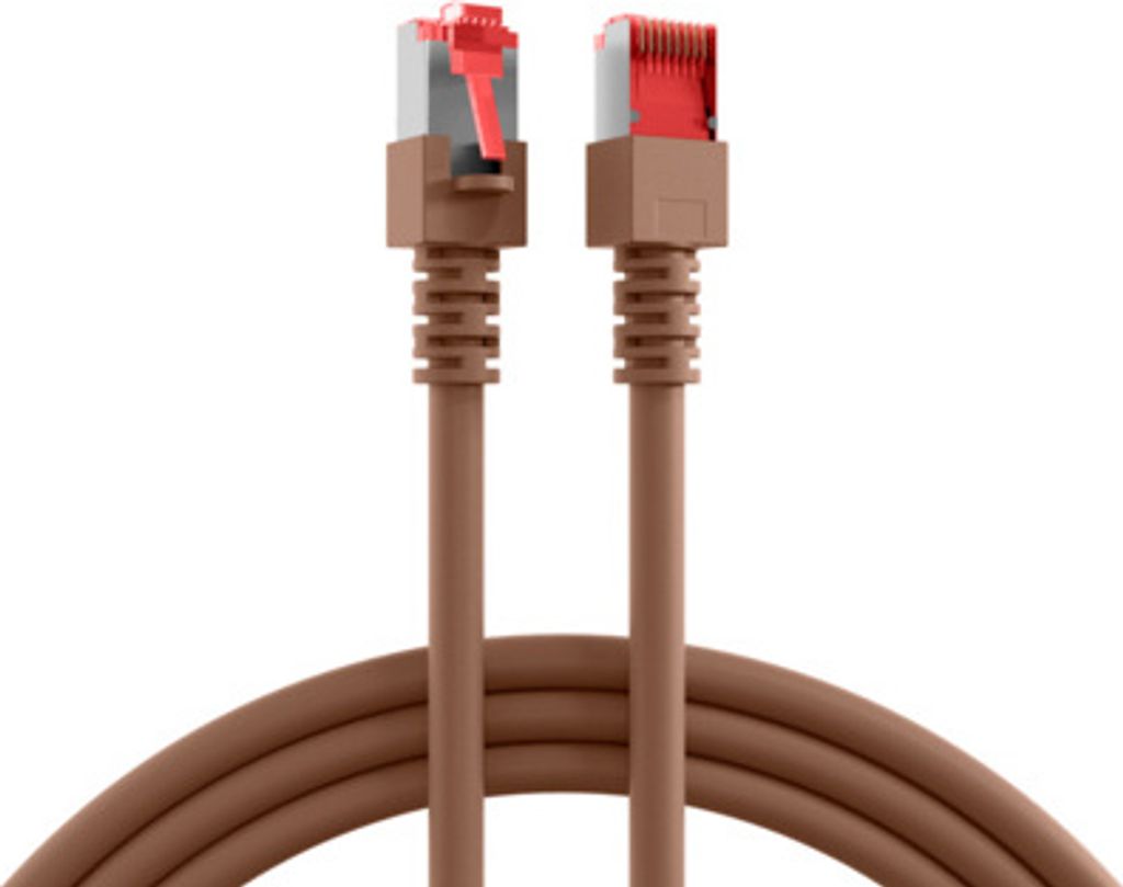 EFB RJ45 Patchkabel S/FTP, Cat.6, LSZH, 1m, braun