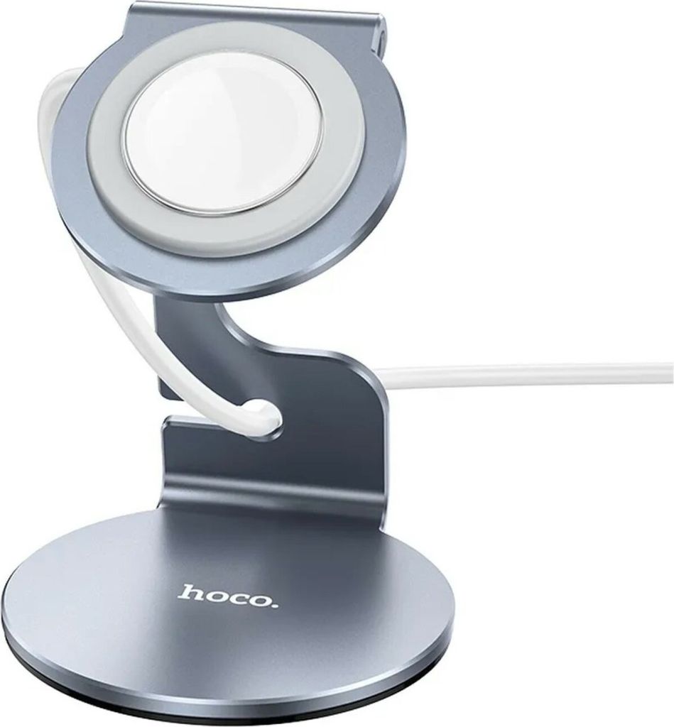 HOCO Ladeständer kompatibel mit iWatch Desktop-Ständer in Metallgrau