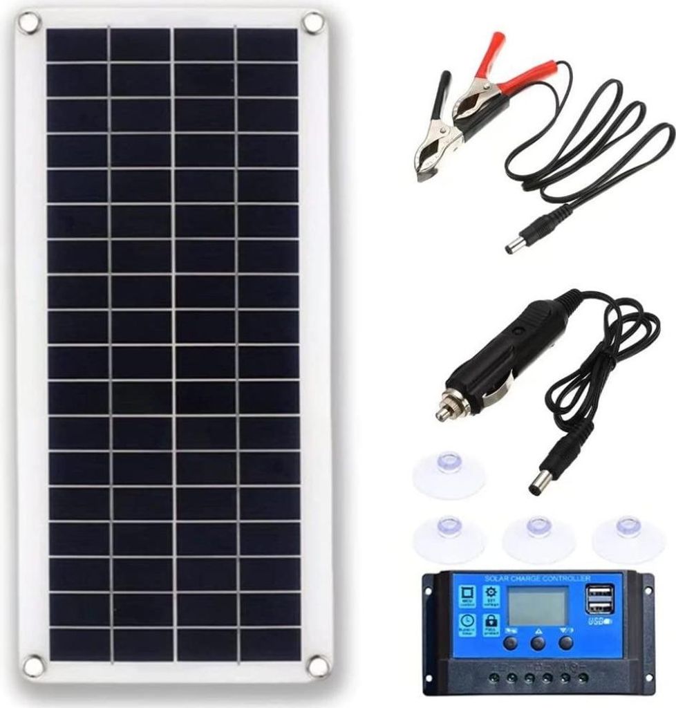 Solarmodul, 30-W-Außen-Solarmodul, wasserdicht, Produktbild 
