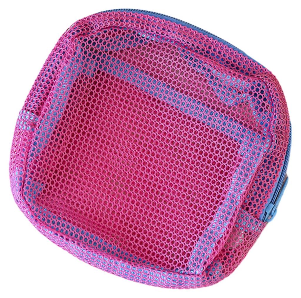 Kosmetiktasche, atmungsaktives Netzdesign, kompakter Organizer mit Trageband, tragbare Tasche für Toilettenartikel und Make-up-Accessoires