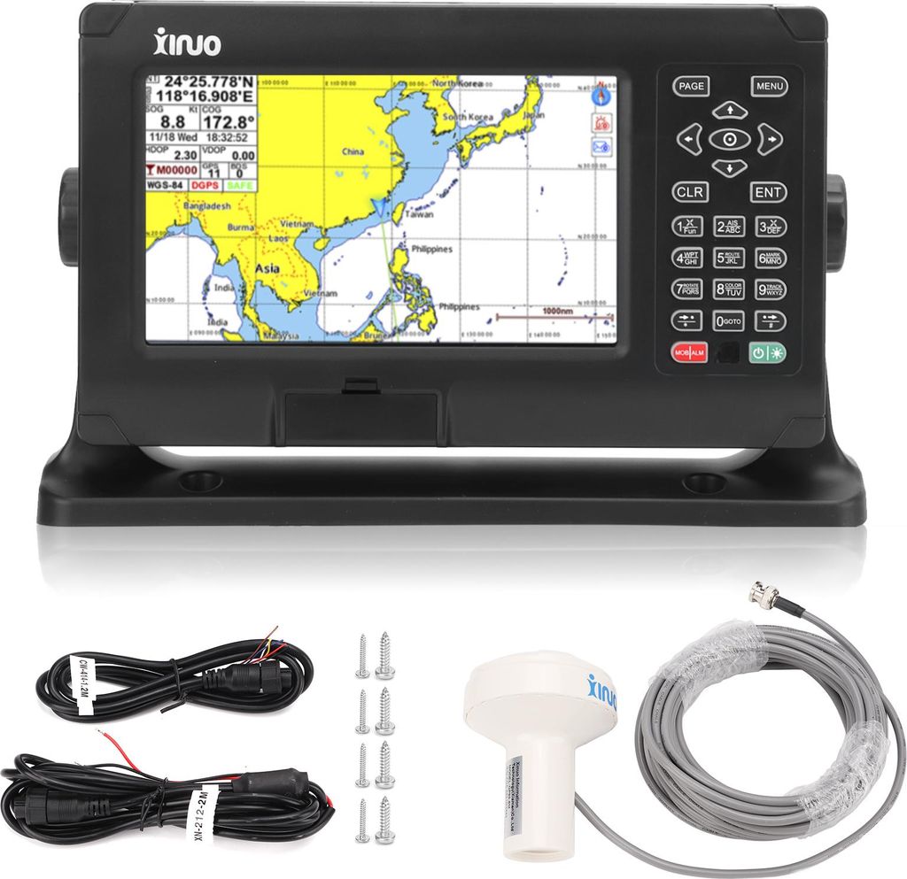 8-calowy, precyzyjny ploter nawigacyjny GPS z wodoodpornym Zdjęcie produktu 