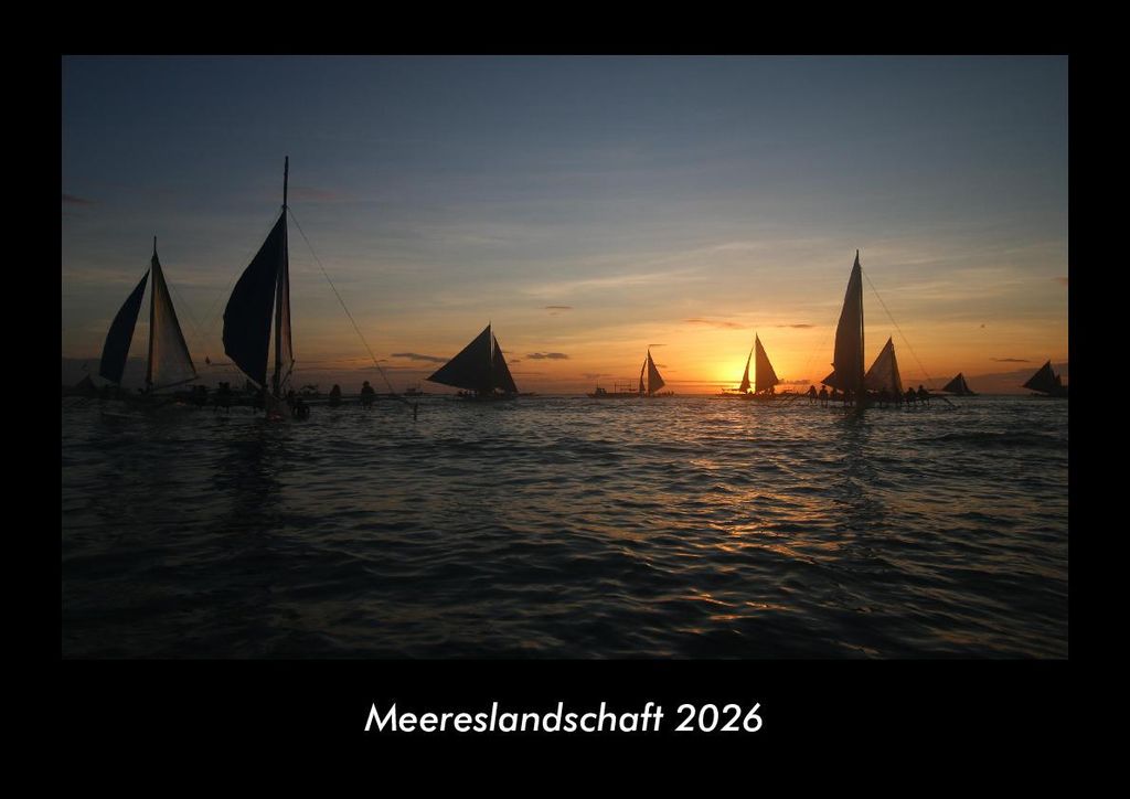 Meereslandschaft 2026 Fotokalender - Querformat DIN A3, Monatskalender mit Bild-Motiven aus Fauna und Flora, Natur, Blumen und Pflanzen