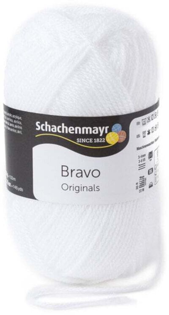Schachenmayr Bravo Originals 08224  White Pletací příze Obrázek produktu 