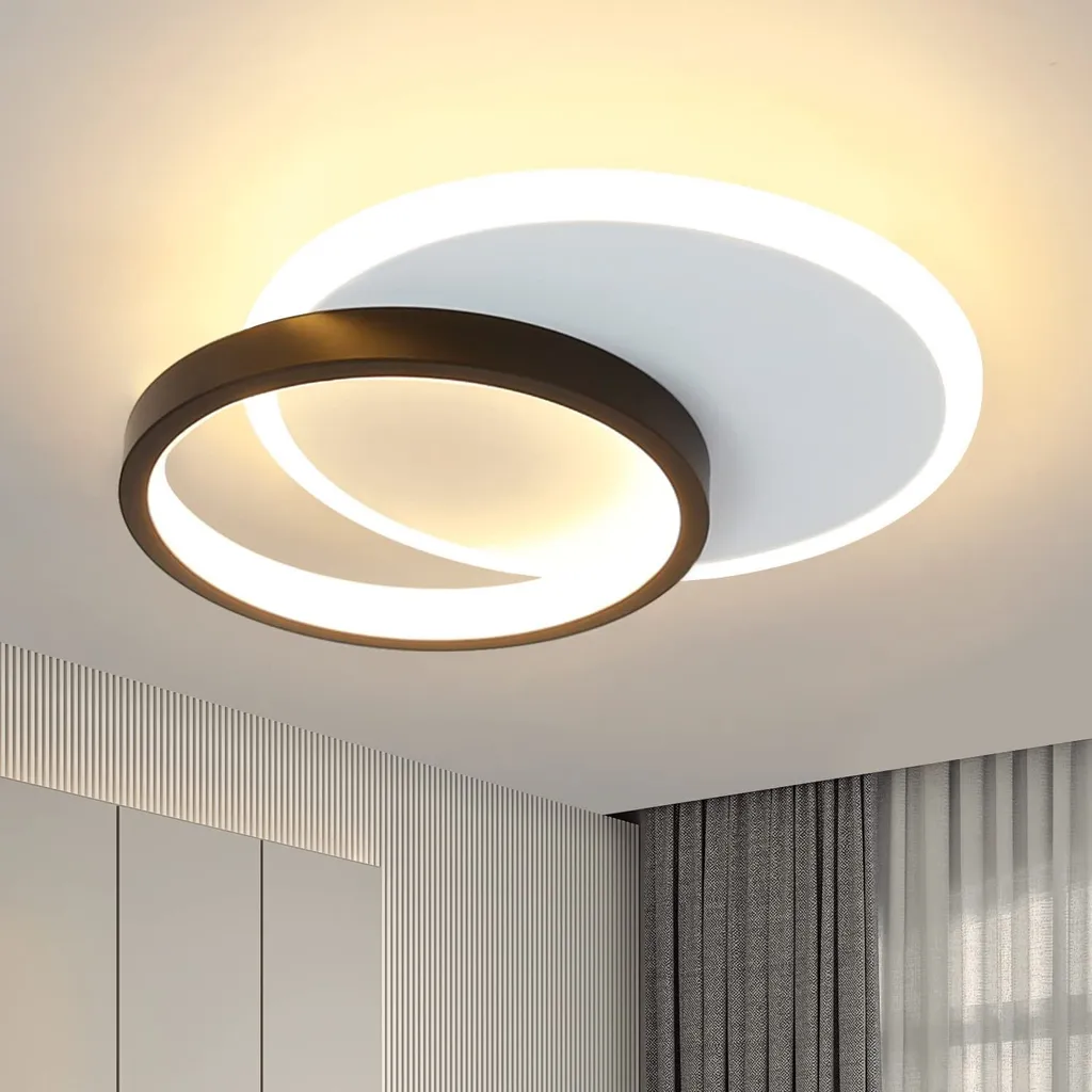 Plafoniera ZMH LED 12W Nera 3000K - Il Must-Have per Casa Moderna