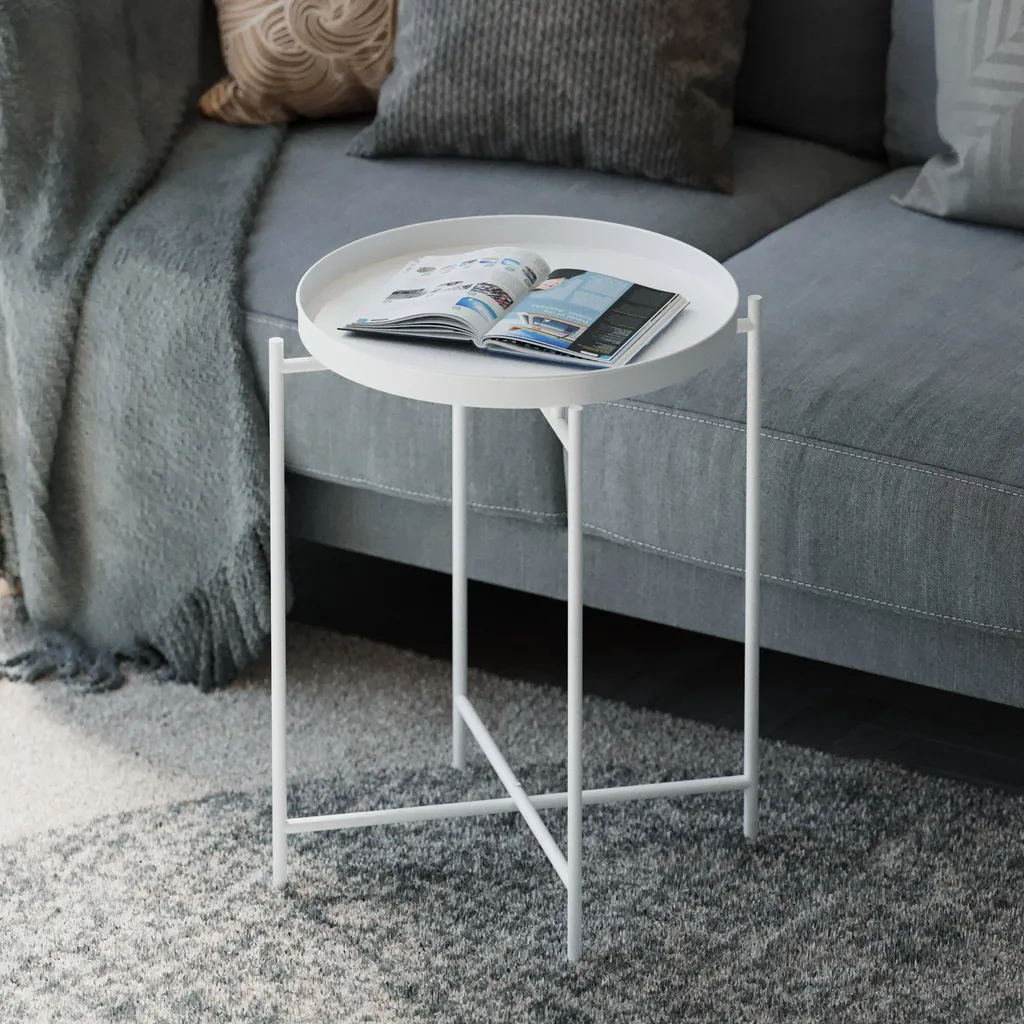 Recensione Tavolino Metallo Skye Decor SHB-007-B Bianco 46x46x56