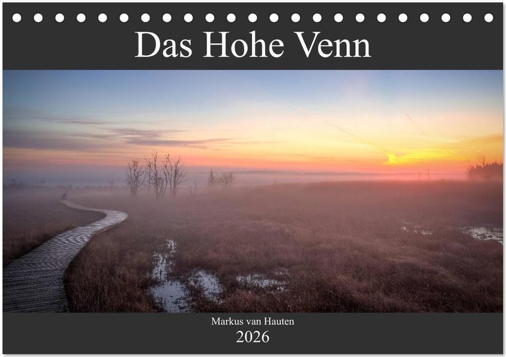 Das Hohe Venn (Tischkalender 2026 DIN A5 quer), CALVENDO Monatskalender